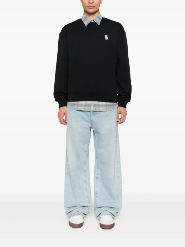 sweat-shirt en coton brodé de renard – Image 2