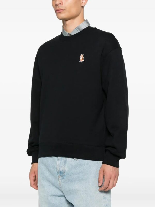 sweat-shirt en coton brodé de renard – Image 3