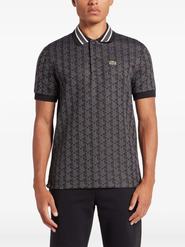 jacquard logo polo shirt - Image 3