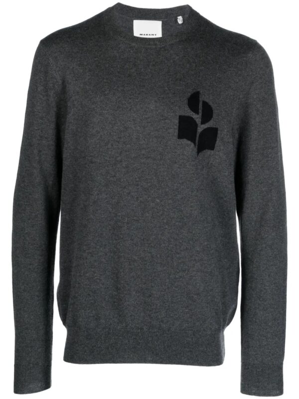 pull Evans à logo en intarsia