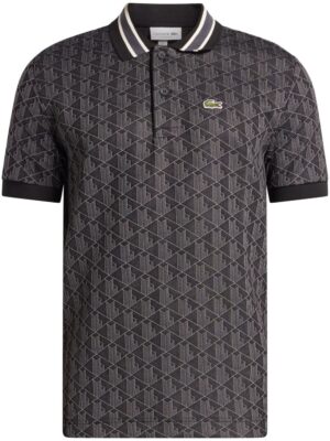 polo à logo en jacquard
