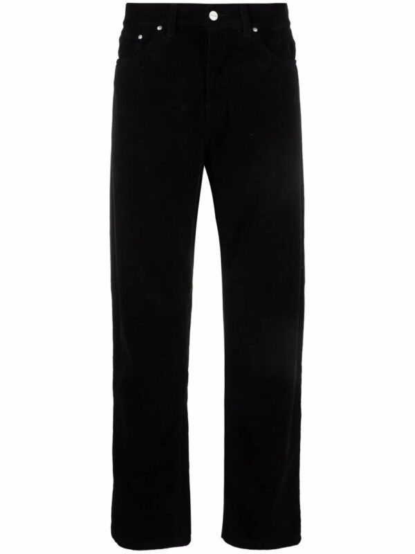 pantalon droit en velours côtelé