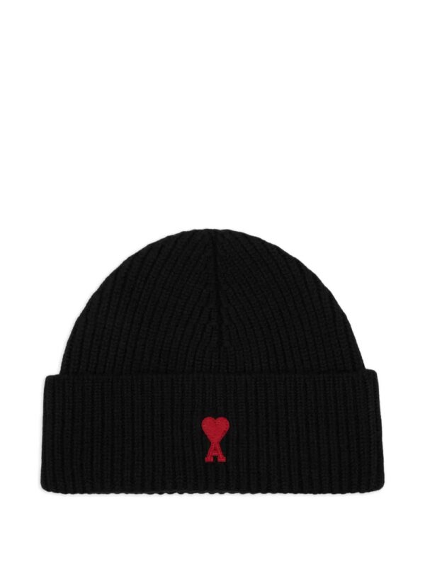 bonnet en laine à logo brodé