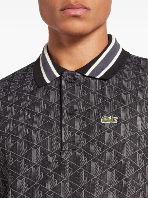 jacquard logo polo shirt - Image 5