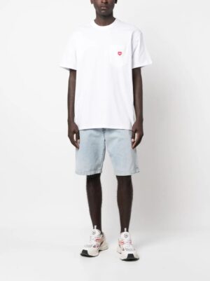 logo-patch cotton T-shirt