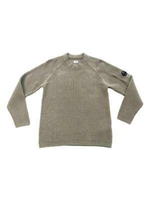 pull en maille gaufrée à verre de lentille signature