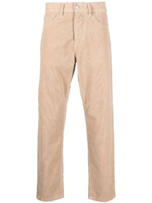 pantalon droit en velours côtelé
