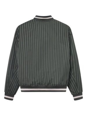 pinstripe bomber jacket