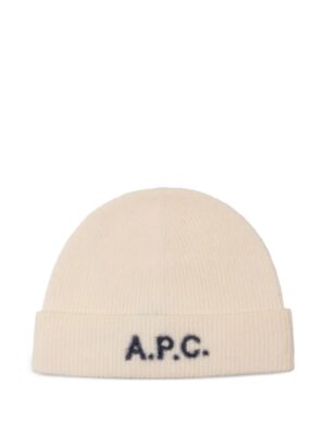 chapeau à logo en jacquard