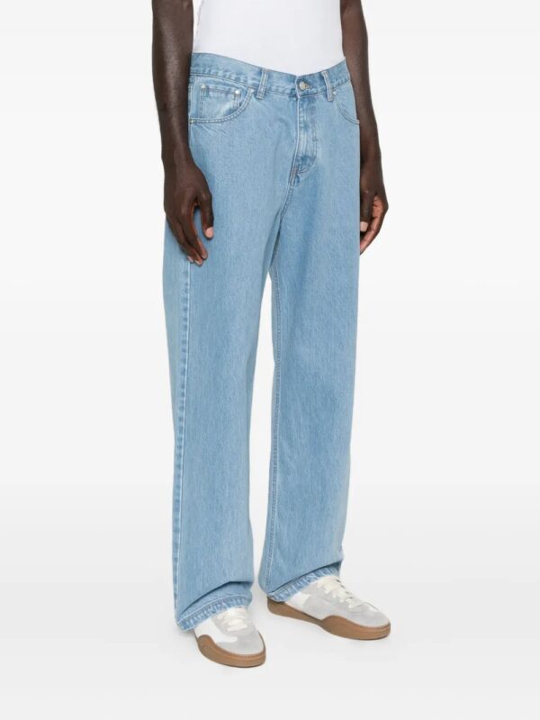 straight jeans with a slightly faded effect - Image 3