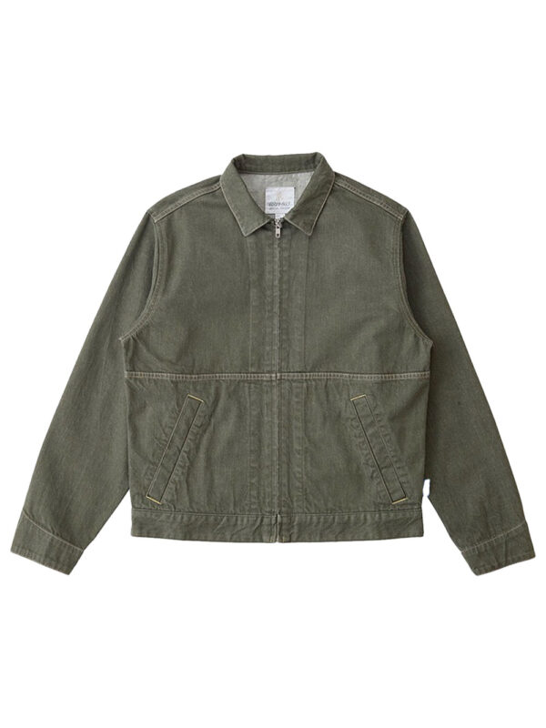 Japanese Slub zip-up denim jacket