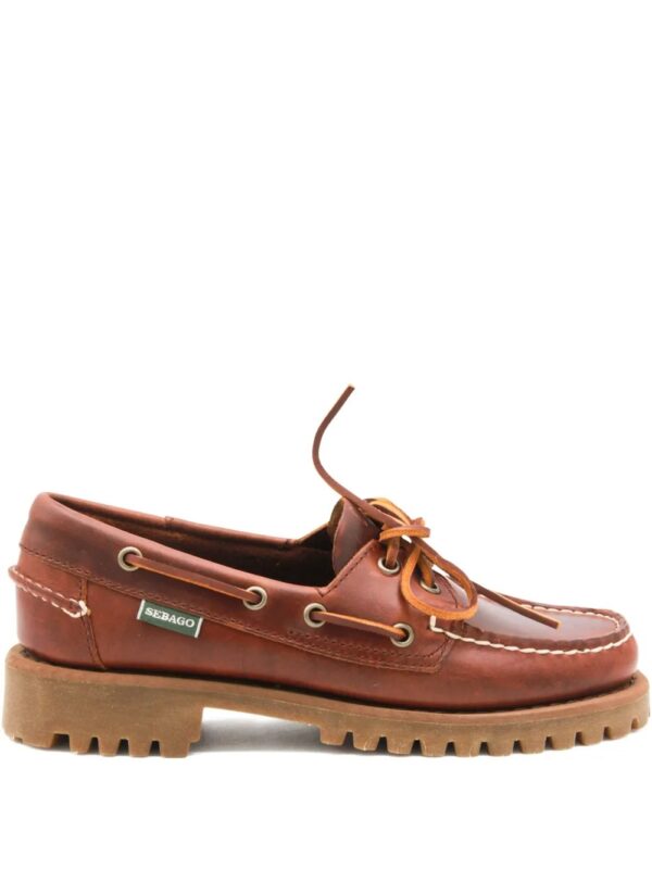 chaussures bateau Ranger en cuir