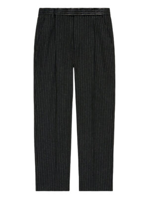 Striped wool pants
