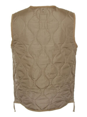 Gilet militaire zippé col V duvet