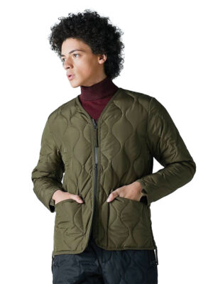 Veste zip à col V