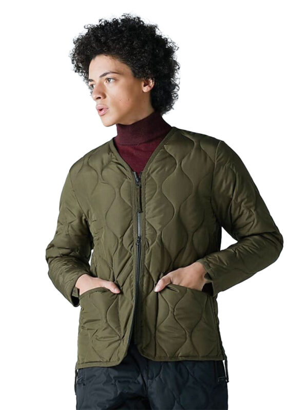 Veste zip à col V – Image 2
