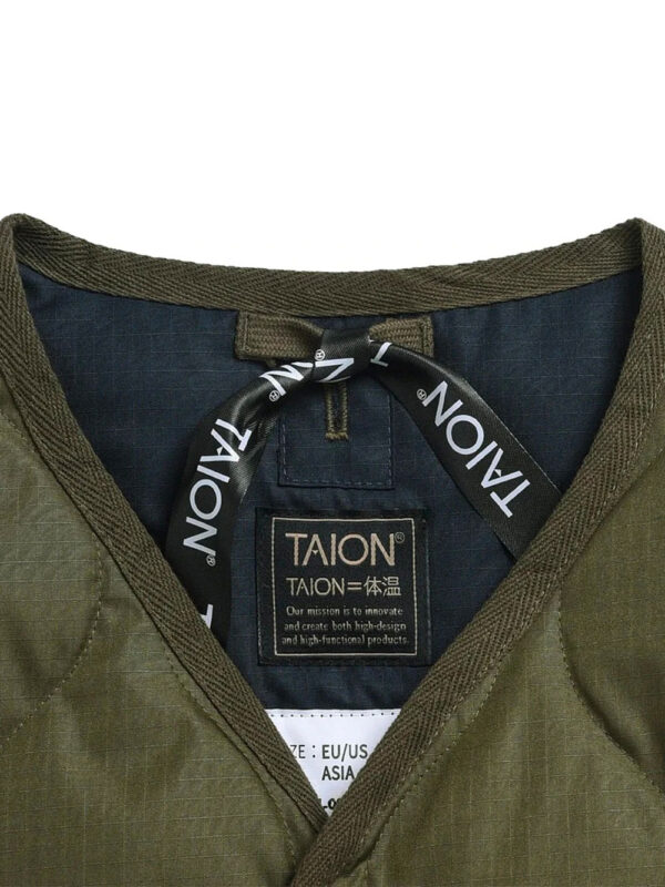 Veste sans manche à col V – Image 3