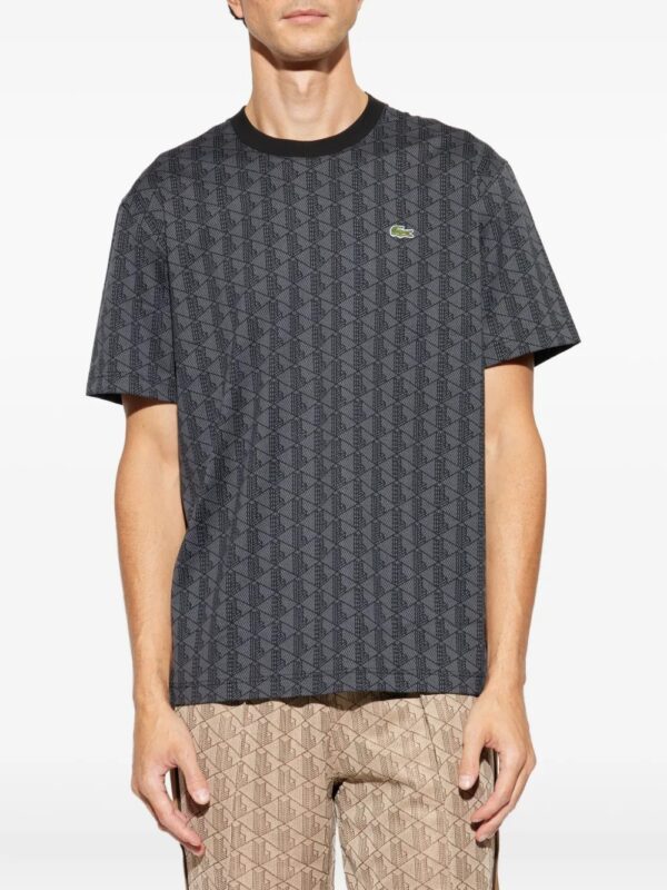 t-shirt en coton à motif géométrique – Image 3