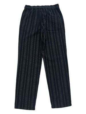 Pantalon en laine rayée