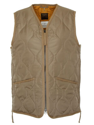 Military zipped down V-neck vest