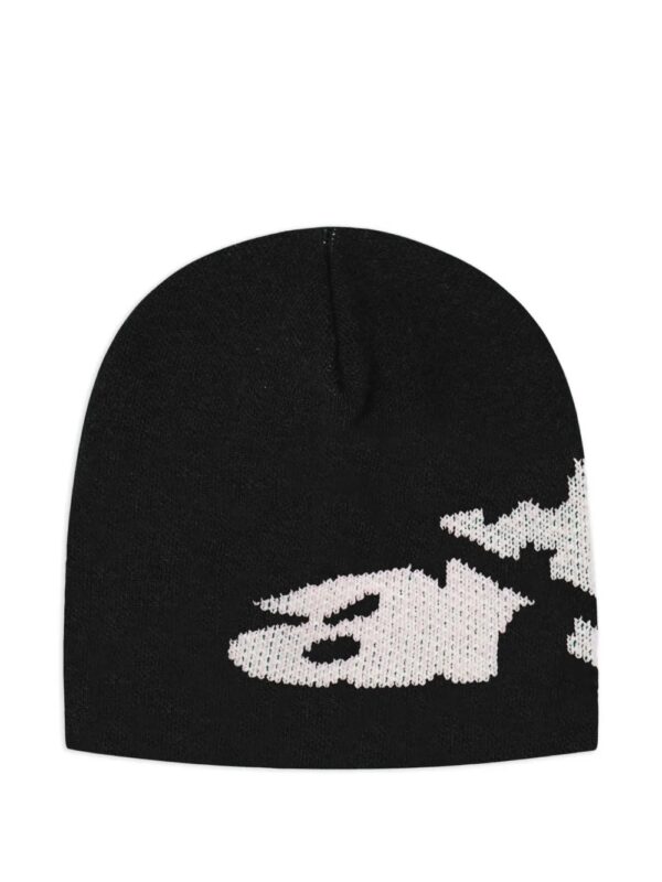 jacquard logo beanie