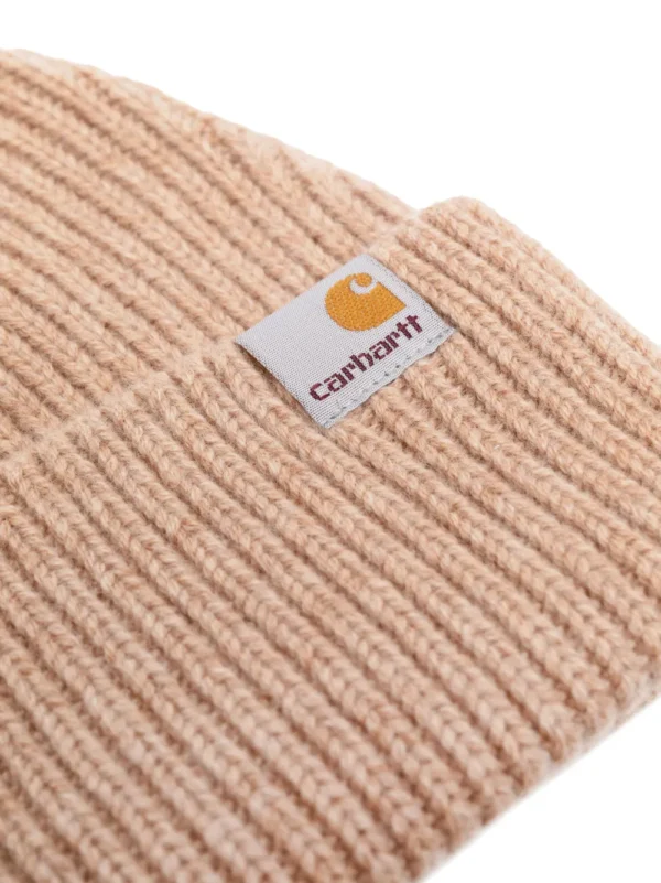 bonnet en maille nervurée à patch logo – Image 2