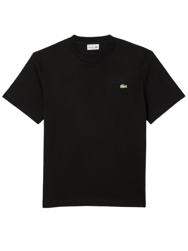 logo-embroidered cotton T-shirt