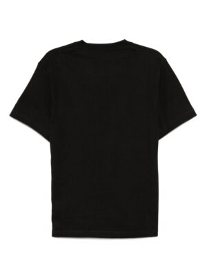 t-shirt en coton à logo brodé