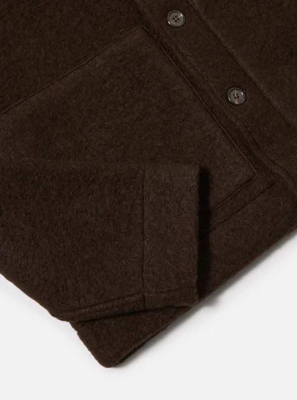Brown fleece uniform jacket - Image 5