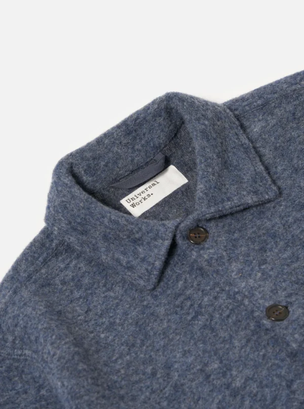 Slate blue fleece jacket - Image 3