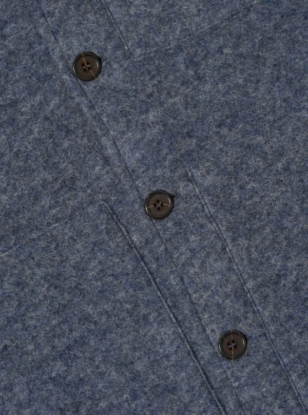 Slate blue fleece jacket - Image 4