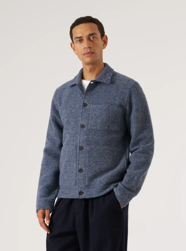 Slate blue fleece jacket - Image 7