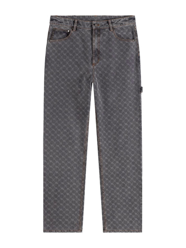 Amba gray monogram jeans