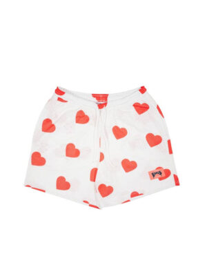 Shorts à coeur rouge