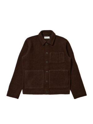 Veste d’uniforme en laine polaire marron