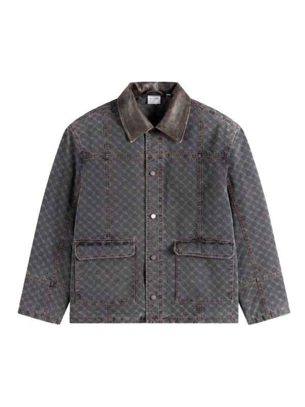 Veste de travail monogramme grise