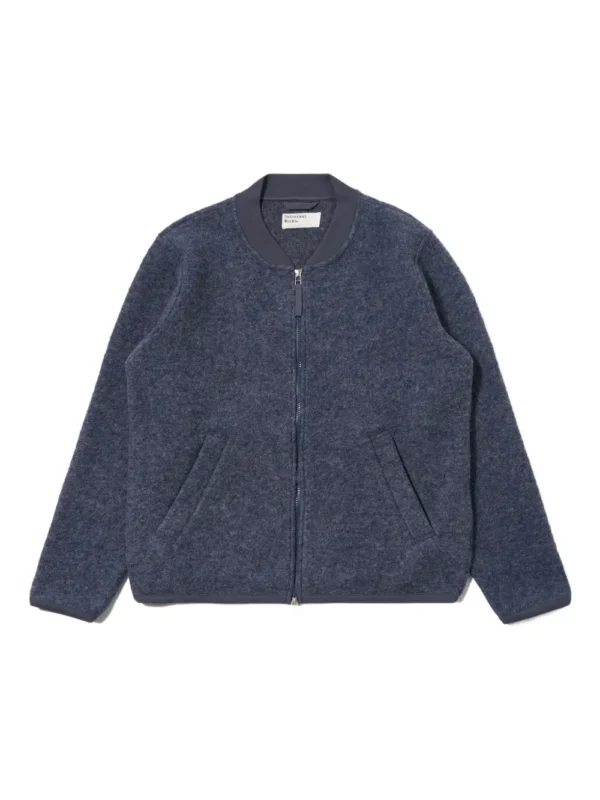 zipped bomber jacket