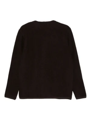 cardigan en laine à poche plaquée