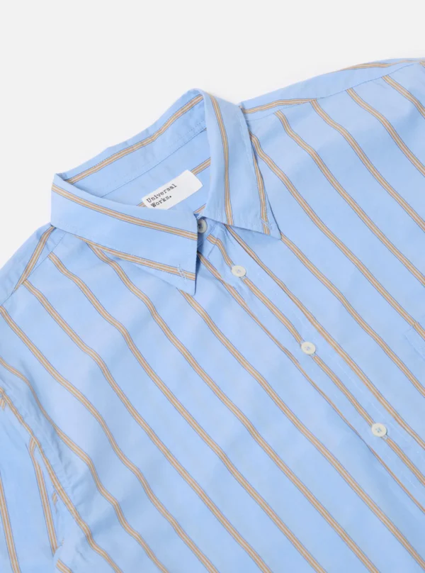 Blue shirt with pop stripes - Image 3