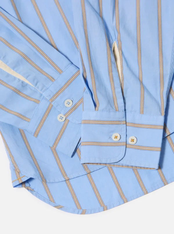 Blue shirt with pop stripes - Image 5