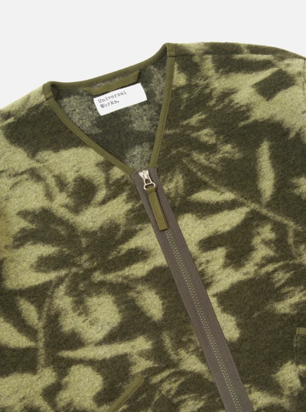 Studio Green/Pale Green Zip-Up Fleece Jacket - Image 6