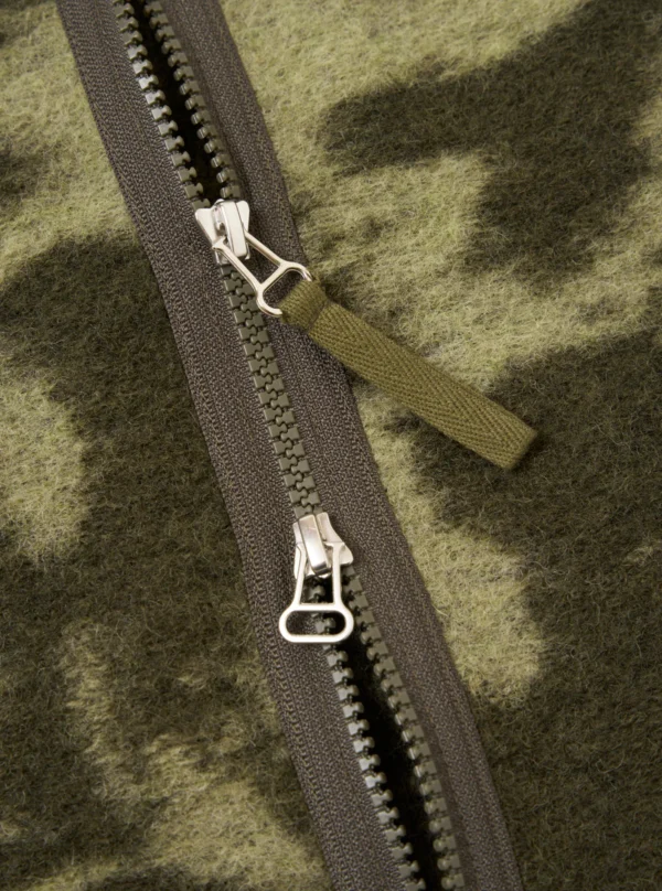 Studio Green/Pale Green Zip-Up Fleece Jacket - Image 5