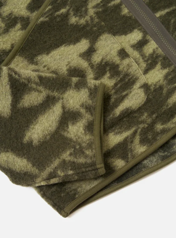 Studio Green/Pale Green Zip-Up Fleece Jacket - Image 4