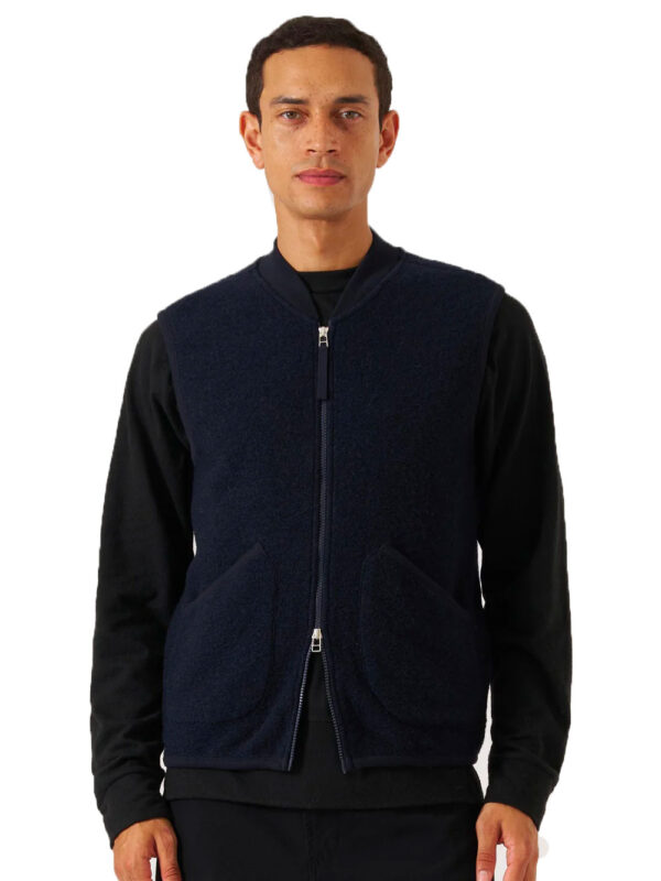 Wool zip-up vest - Image 3