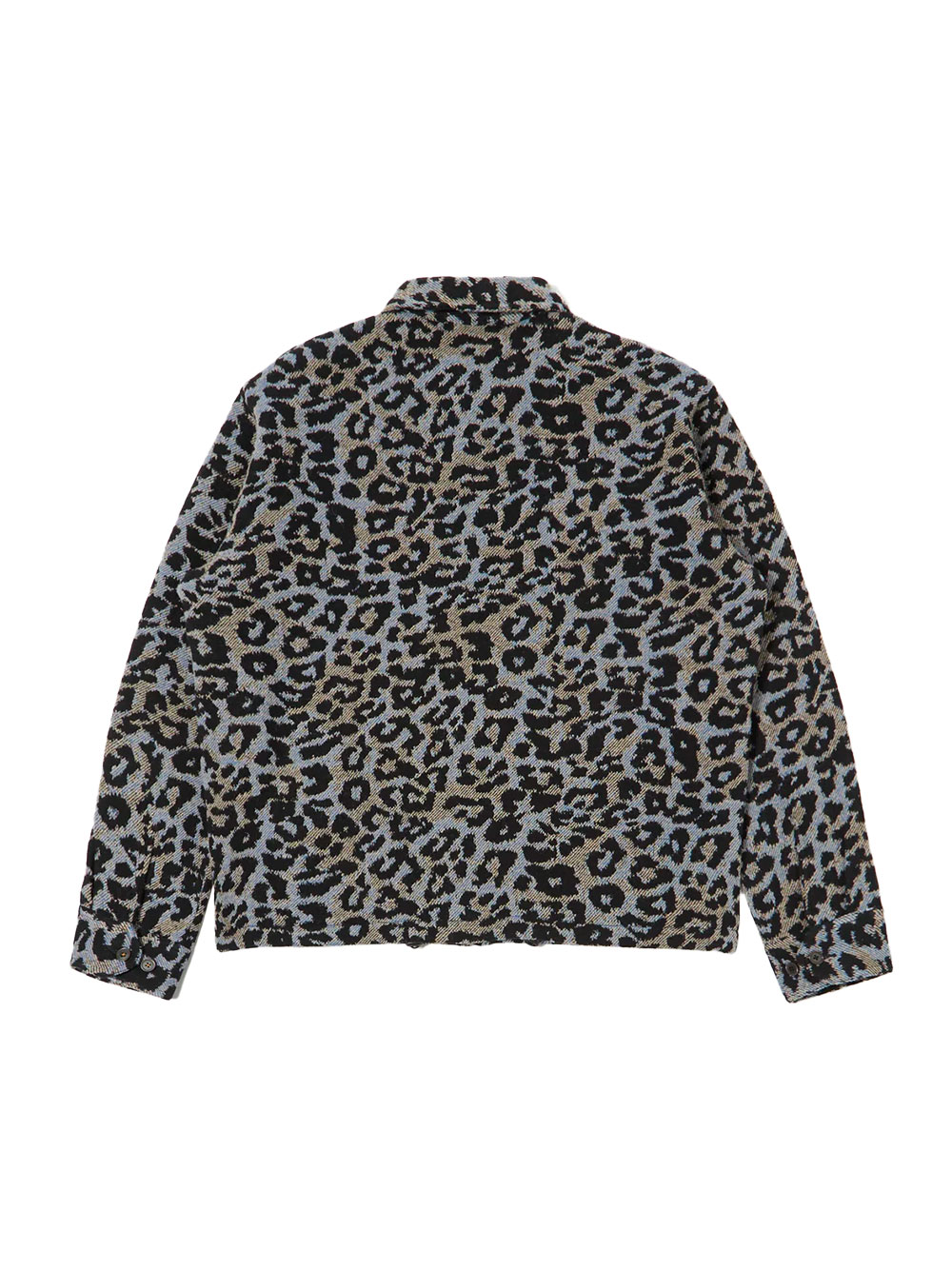 Blue leopard print wool club jacket - Image 2