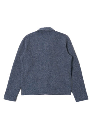 Veste en laine polaire bleu ardoise