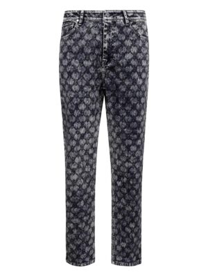 logo patch jeans