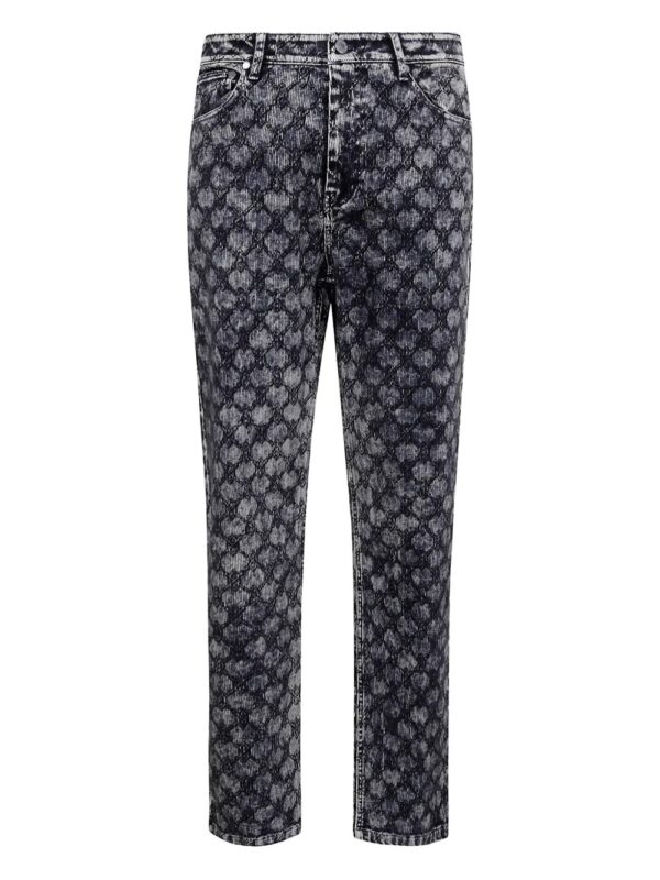 logo patch jeans