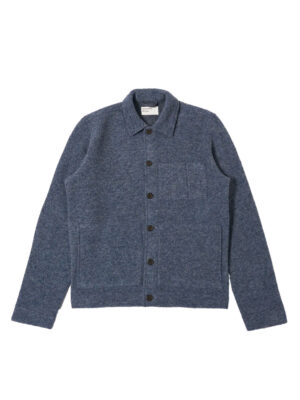 Slate blue fleece jacket