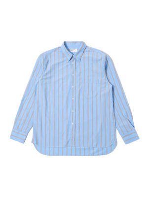Blue shirt with pop stripes